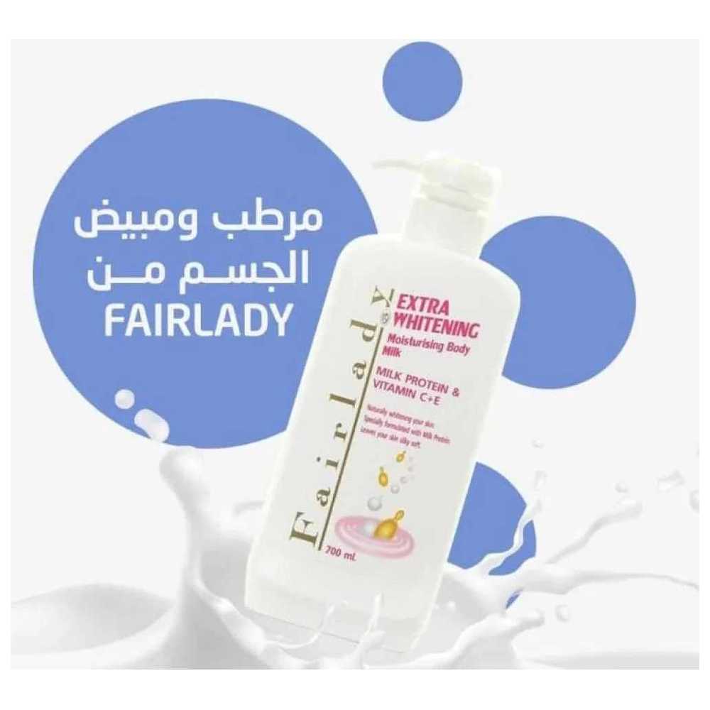 Fairlady - Extra Whitening Moisturising Body Milk - 700 ml