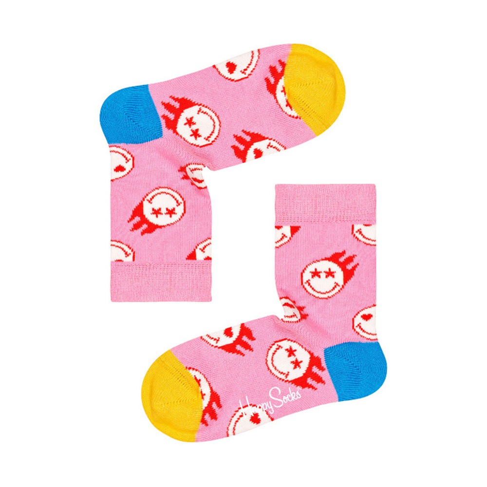 Happy Socks - Girl's Flaming Smiley World Socks