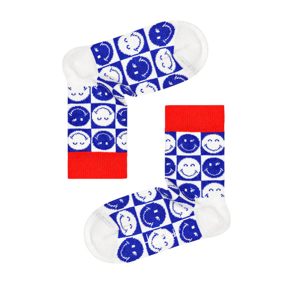 Happy Socks - Kid's Squared Smiley World Socks