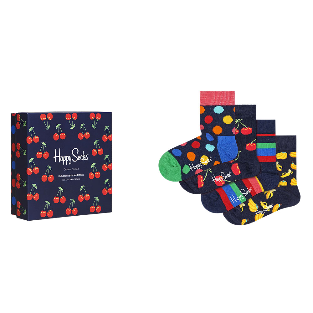 Happy Socks - Kid's Classic Socks Gift Set - Pack of 4