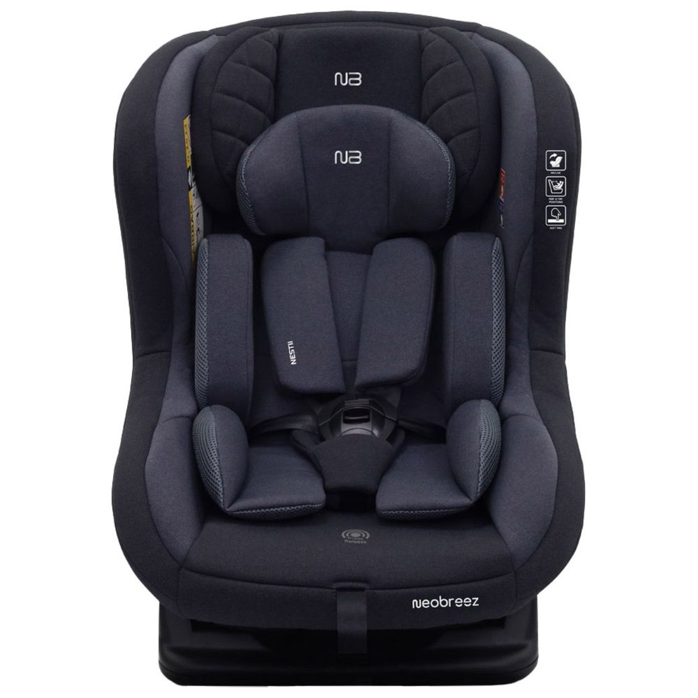 نيوبريز - مقعد سيارة للأطفال الرضع 2 في 1 قابل للتحويل من نيستي - أسود/رمادي