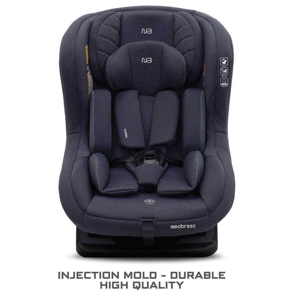 نيوبريز - مقعد سيارة نيستي 2 في 1 قابل للتحويل للأطفال الرضع - رمادي