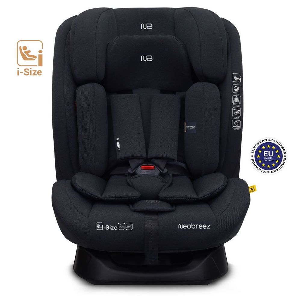 Neobreez - i-Hepta i-Size All-In-1 Convertible Car Seat 0-12Yrs - Black