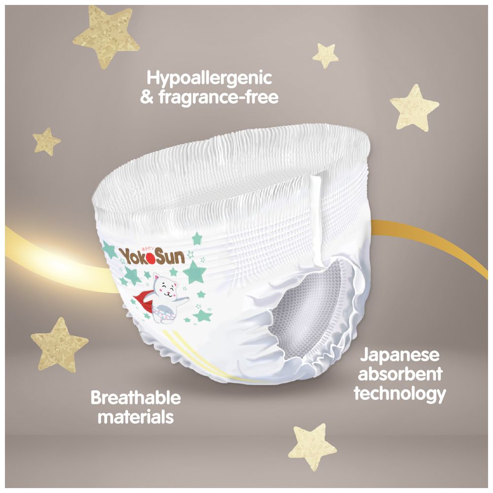 Yokosun - Premium Baby Diaper Pants - Size 4 - L - 9-14 kg - 44 Count
