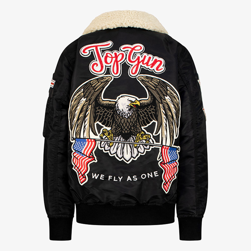 Top Gun - Kids Eagle Nylon Jacket - Black