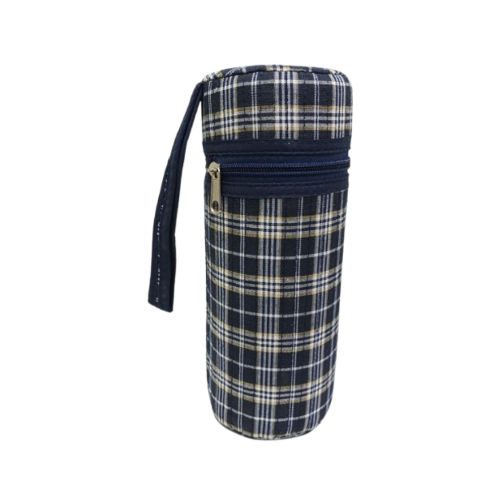 Cuddle & Cloud Checkered Thermal Baby Bottle Warmer - Black/White