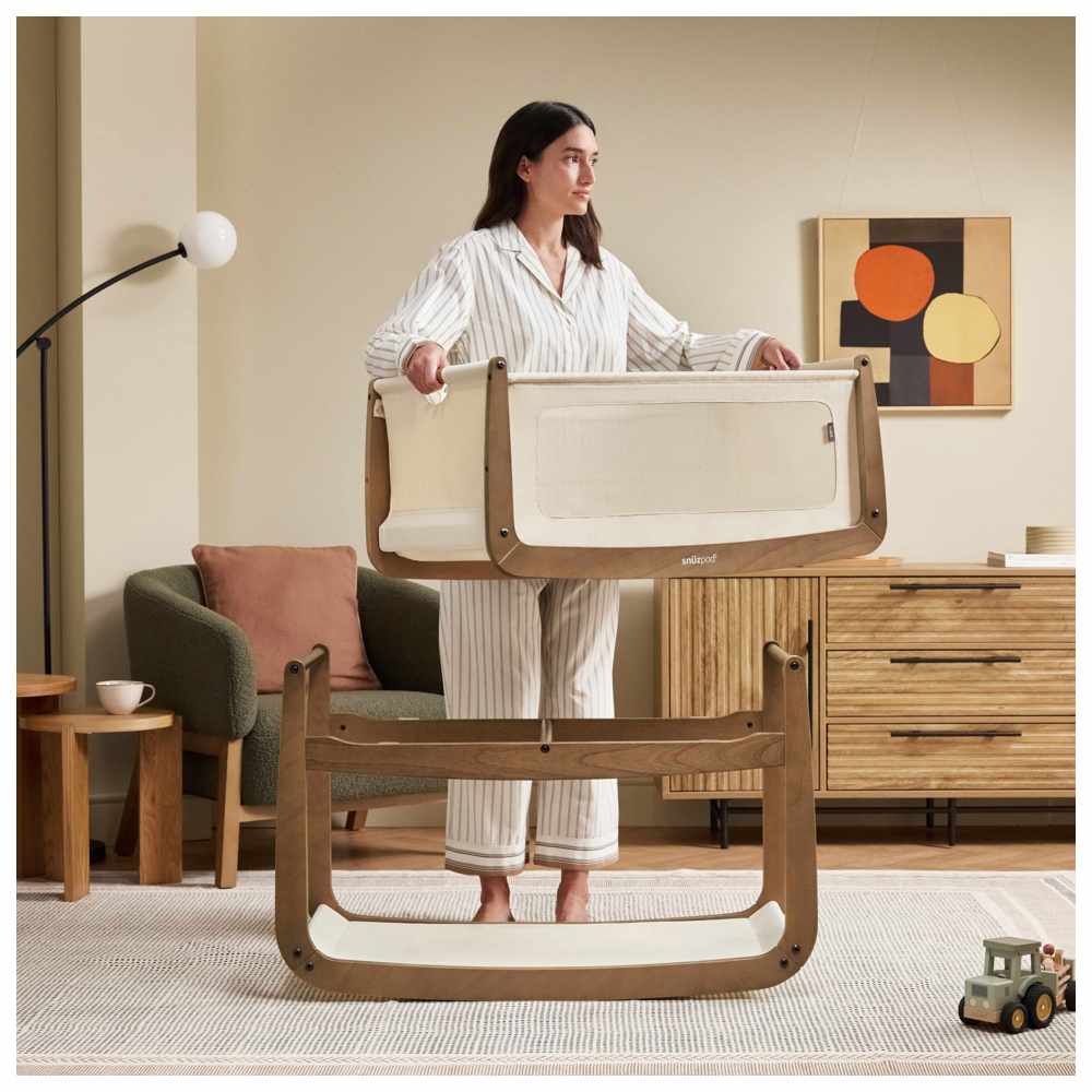 Snuz SnuzPod 5 Bedside Crib - Walnut