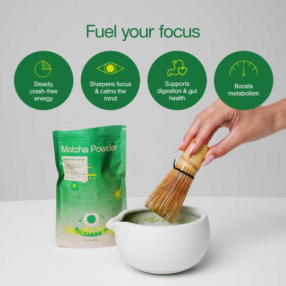 Health Nag - Ceremonial Grade Matcha Powder - 100g
