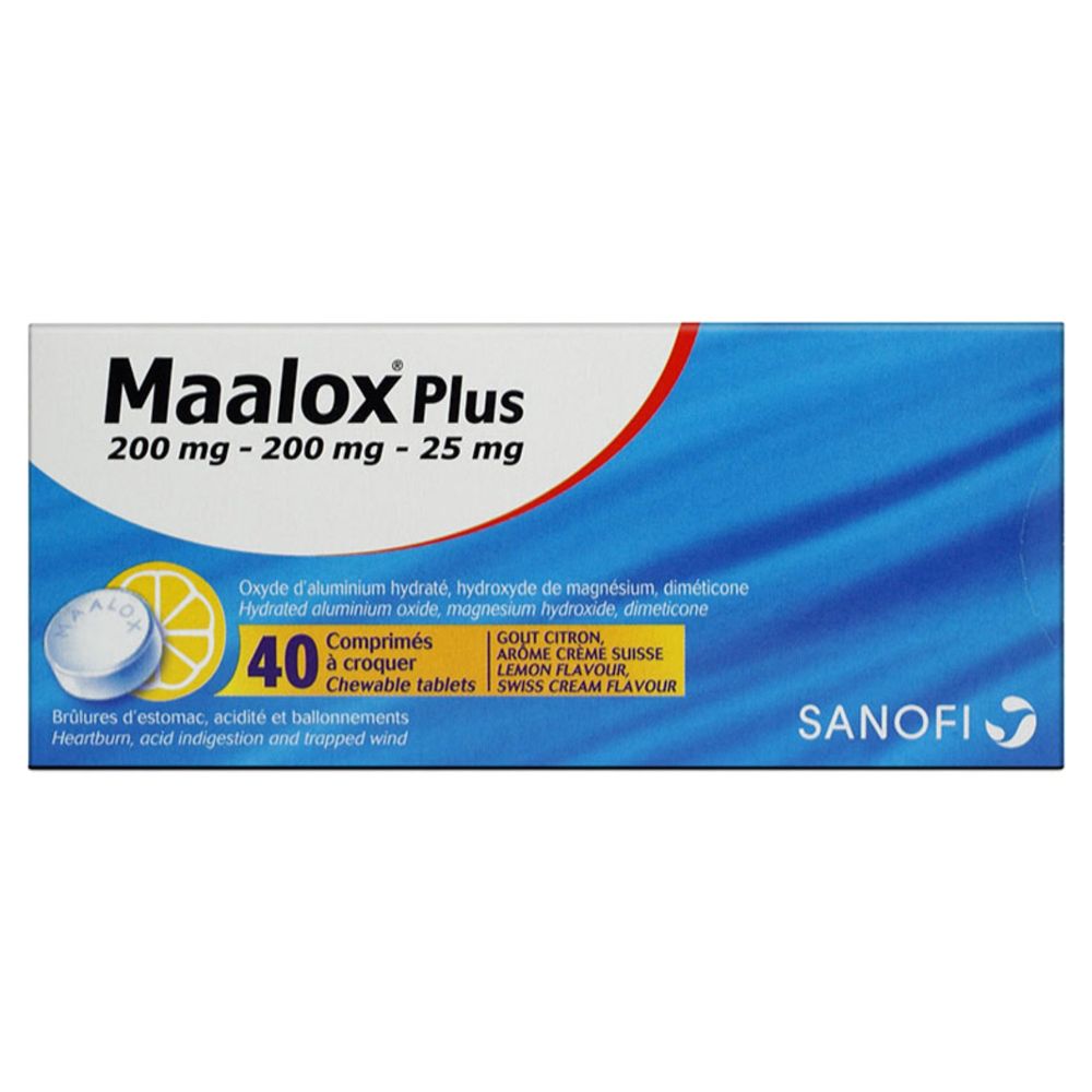 Maalox Plus - 40 Chewable Tablet