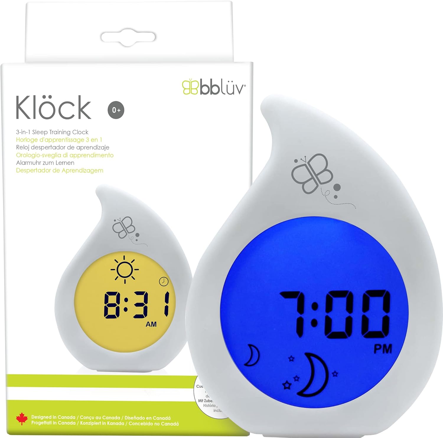 Bbluv - 3-In-1 Klock Sleep Training Clock - White