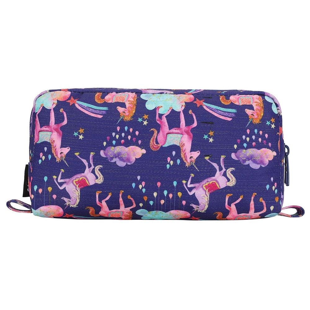 Cubs - Shiny Fabric Pencil Case - Navy