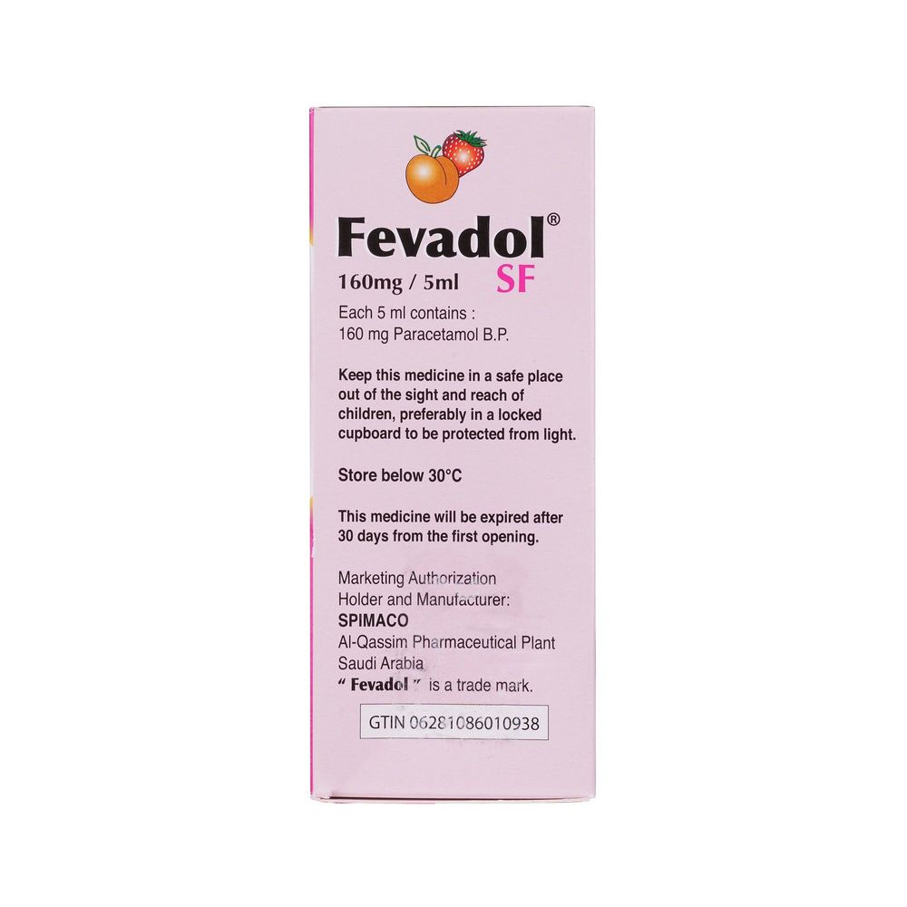 Fevadol SF Syrup - 145ml