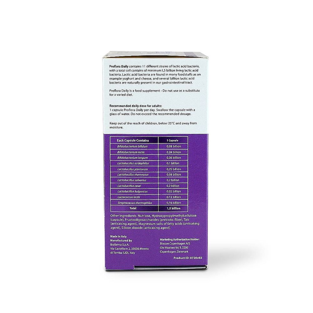 Proflora Daily - Multi‑Strain Probiotic + Prebiotic Fiber for Daily Digestive & Immune Support