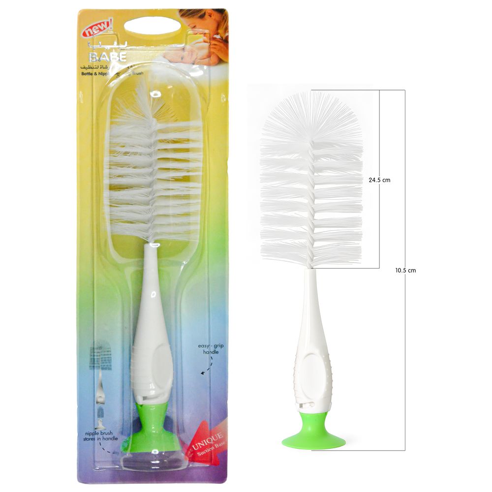 Babe 2-in-1 Baby Bottle And Nipple Cleaning Brush