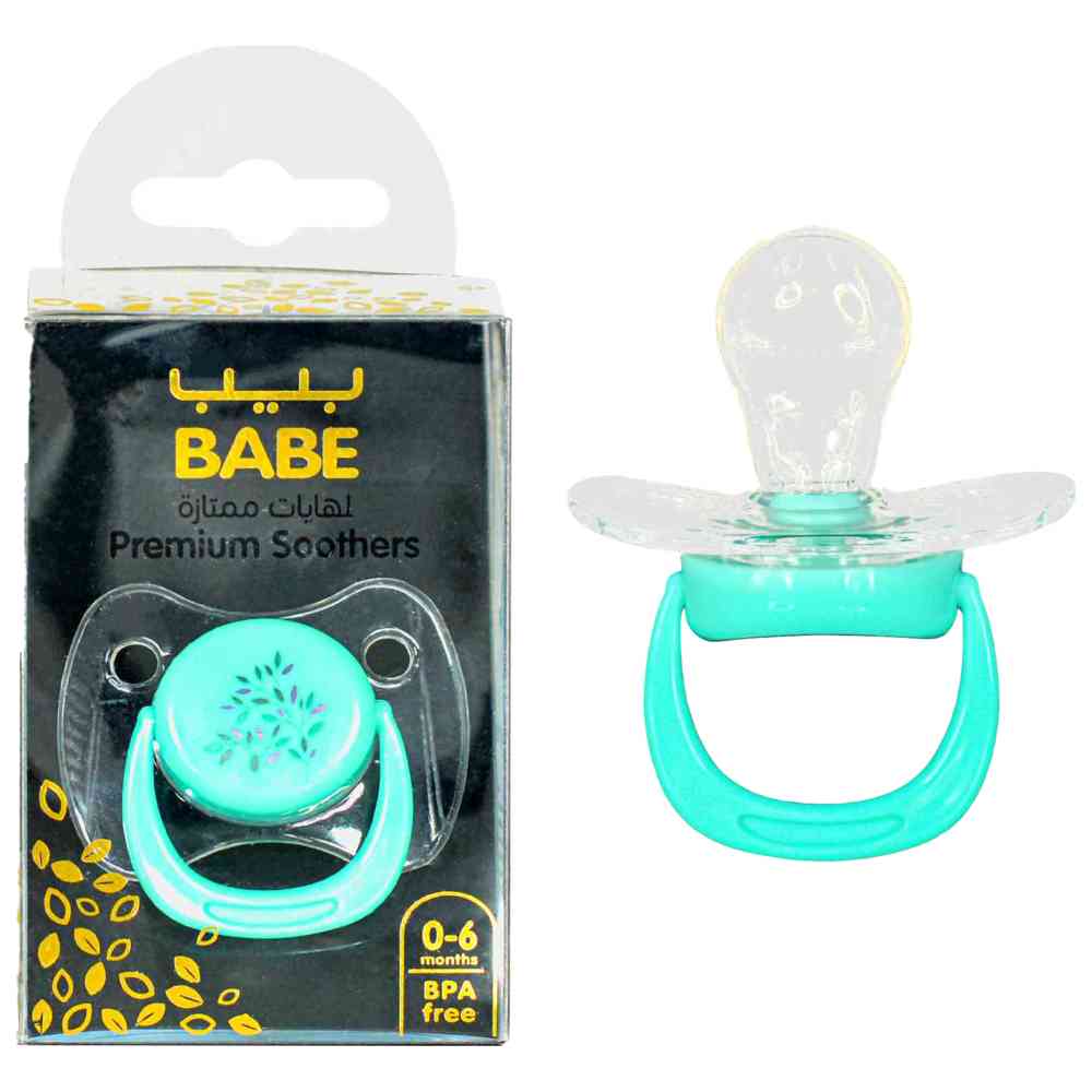 Babe - Baby Premium Soother - Green/Clear