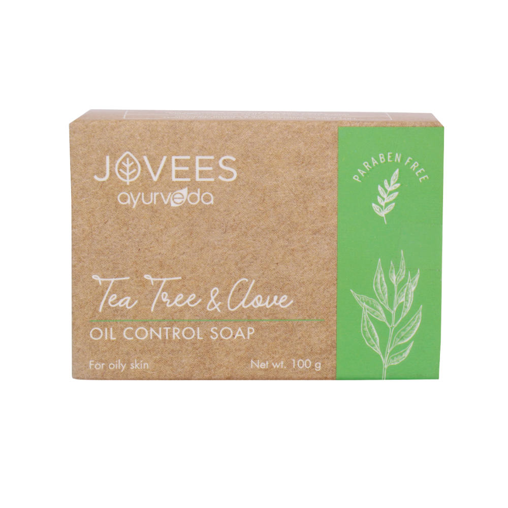 صابون جوفيز العشبي للتحكم في الزيوت - بخلاصة شجرة الشاي والقرنفل - 100 غرام