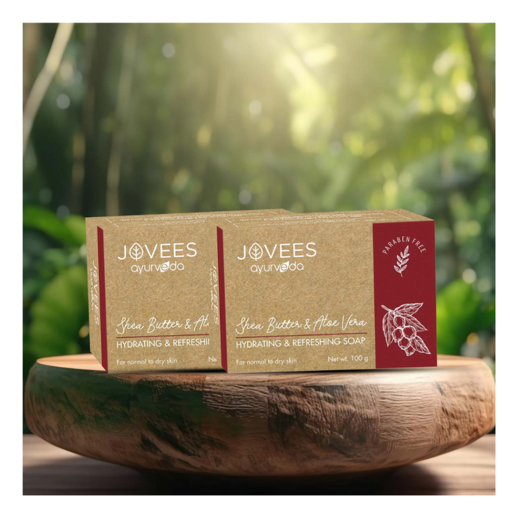 صابون جوفيز العشبي - زبدة الشيا والصبار المرطب والمنعش - 100 غرام