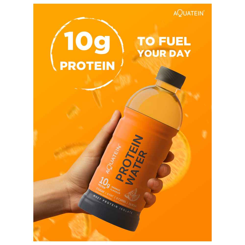 Aquatein - Protein Water With 10 gm Protein - Orange - 500 ml