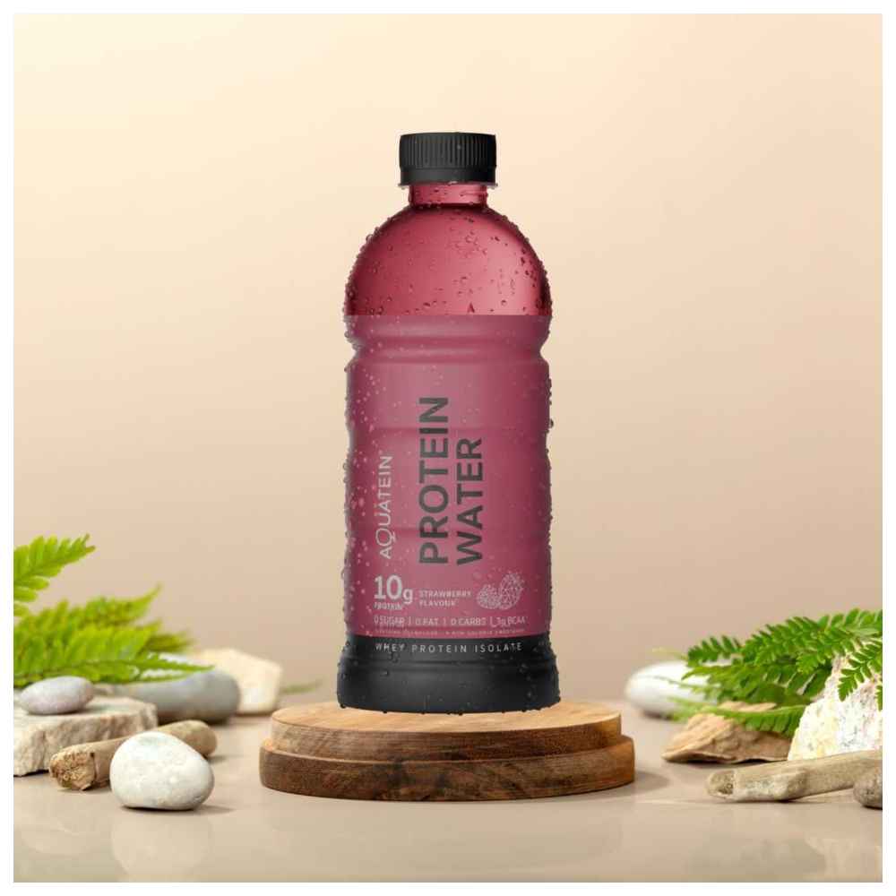 Aquatein - Protein Water With 10 gm Protein - Strawberry - 500 ml