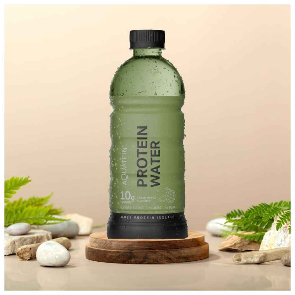 Aquatein - Protein Water With 10 gm Protein - Green Apple - 500 ml