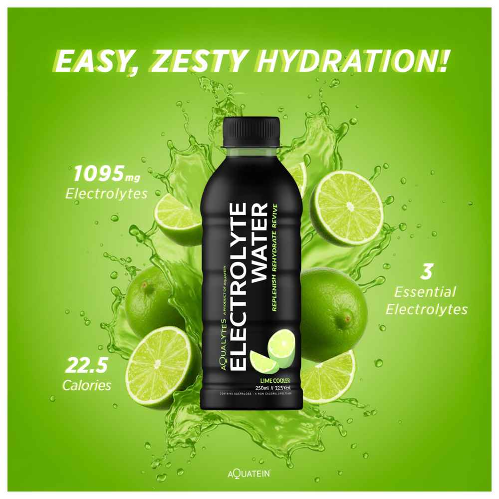 Aqualytes - Electrolyte Water - Lime Cooler - 250 ml