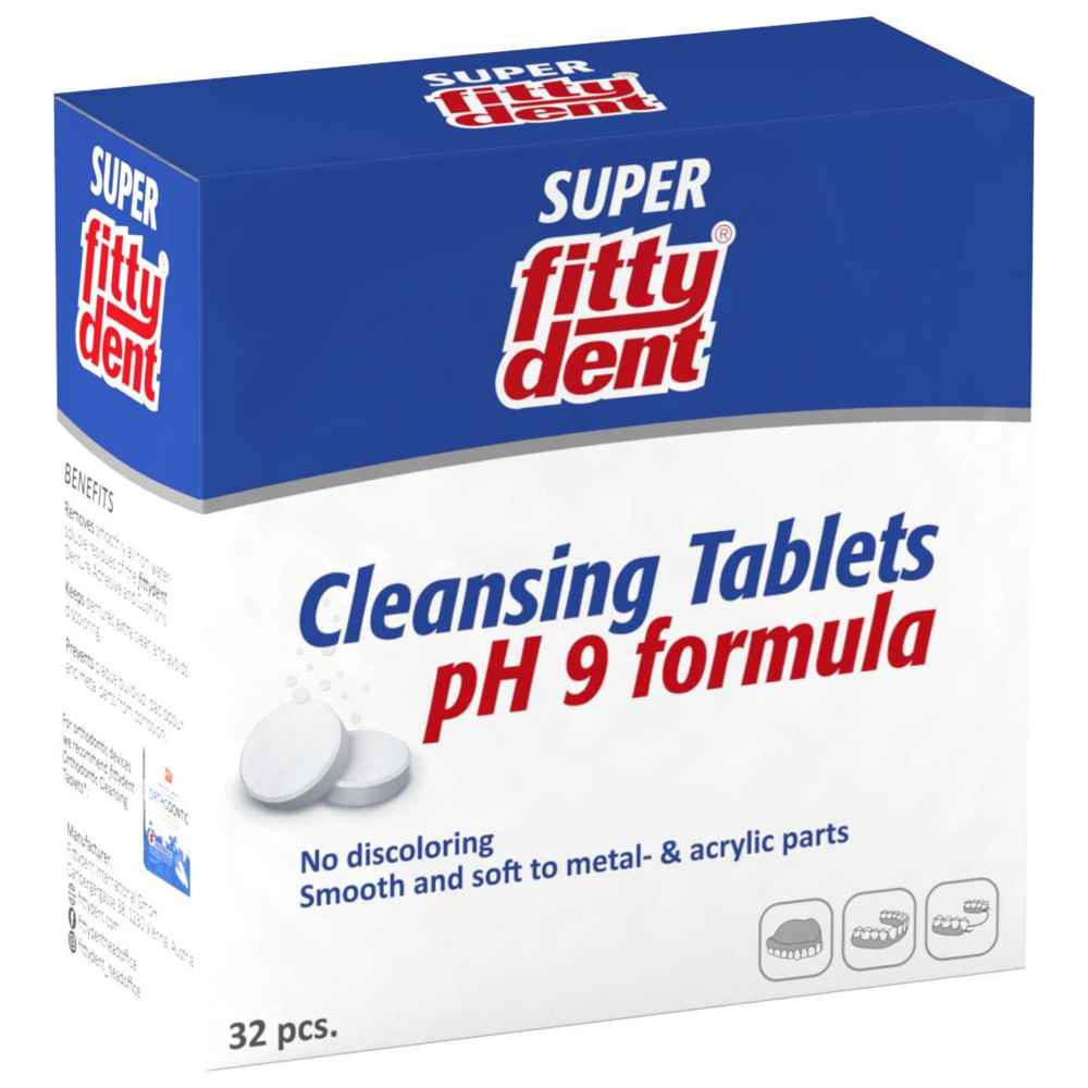 Fittydent - Super Ph 9 Formula Cleansing Tablets - 32 Pcs