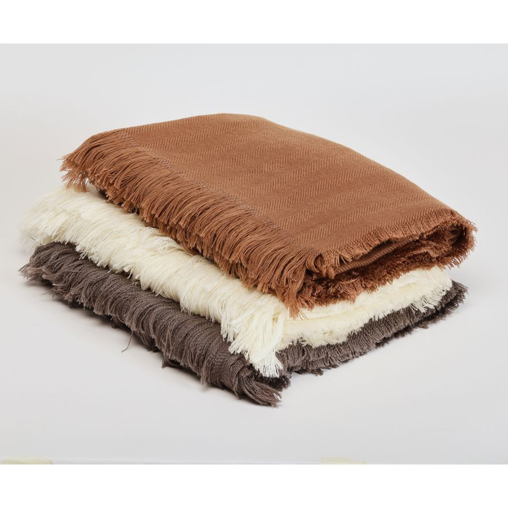 Kasiemobi - 100% Merino Woollen Throw - Brown
