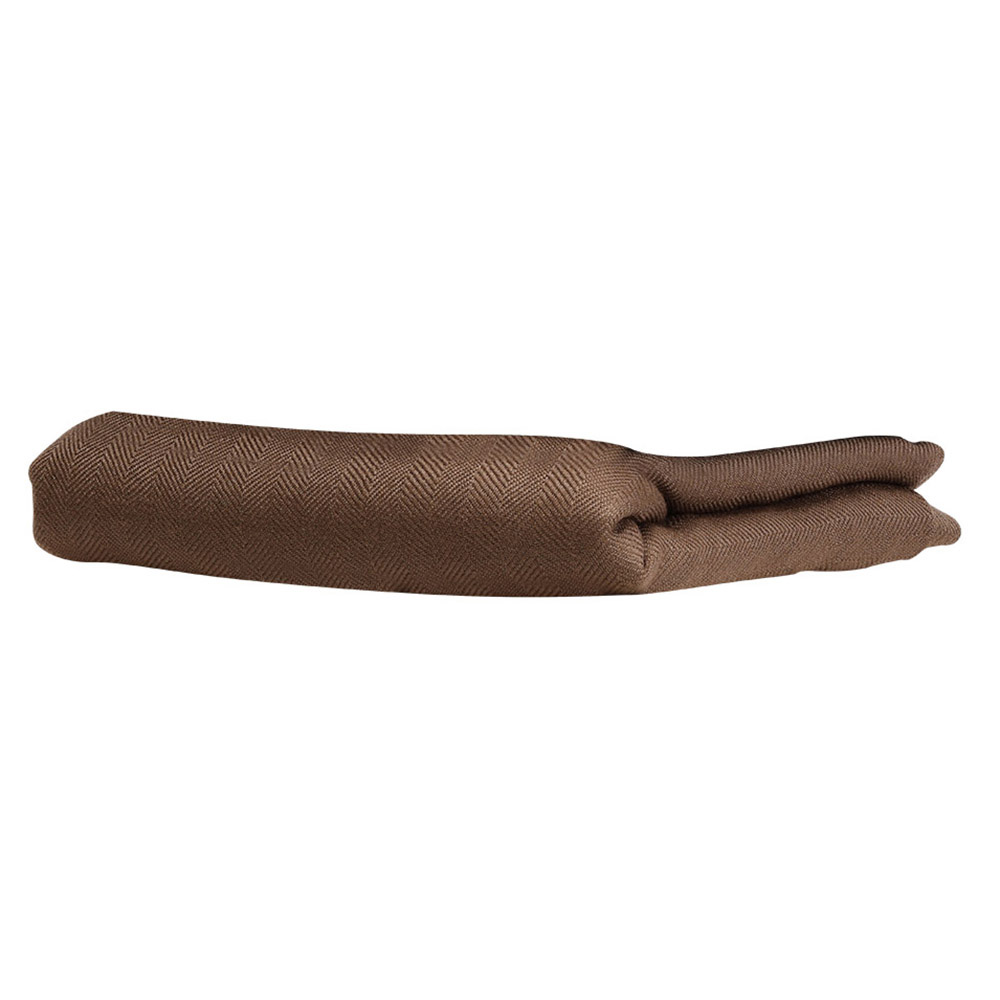 Kasiemobi - 100% Merino Woollen Blanket - Brown