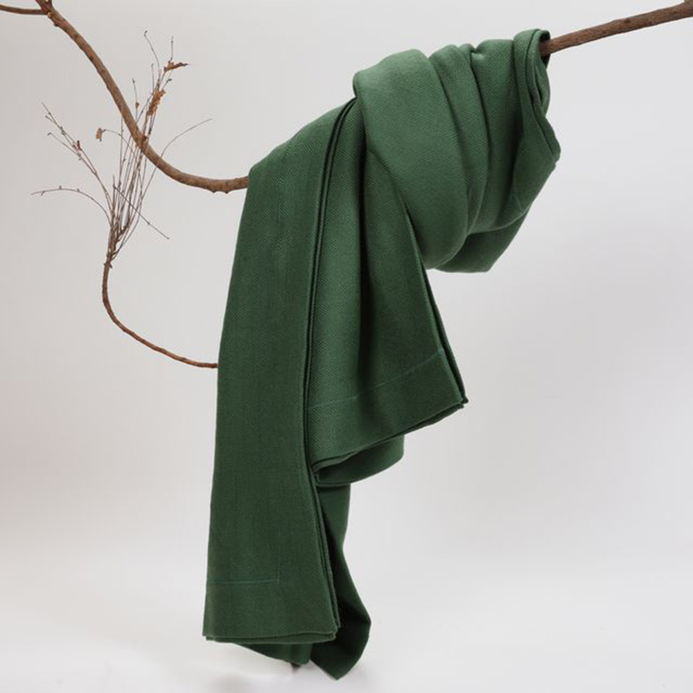 Kasiemobi - 100% Merino Woollen Blanket - Green