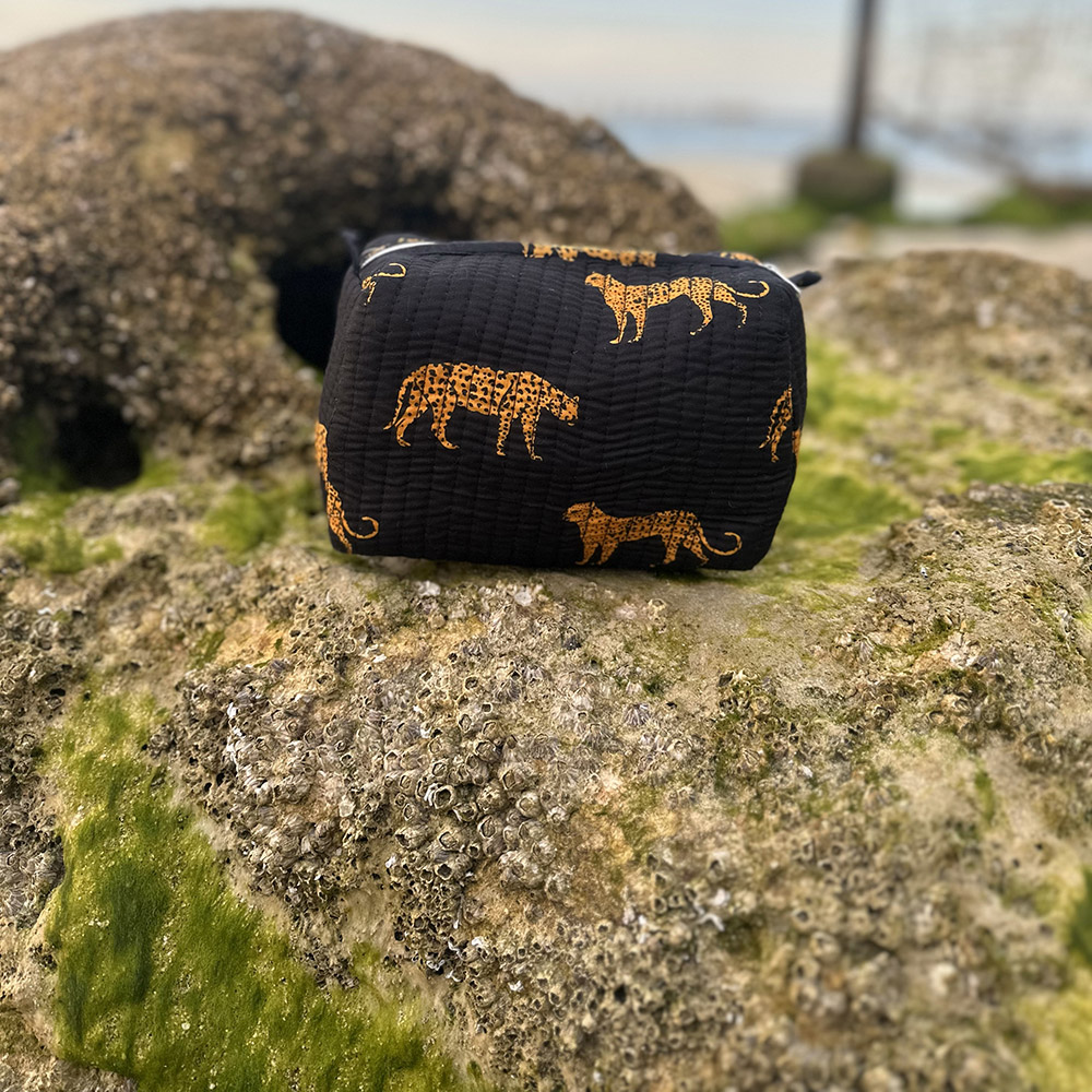 Tohfa Luxe - Cora Handmade Block Printed Pouch