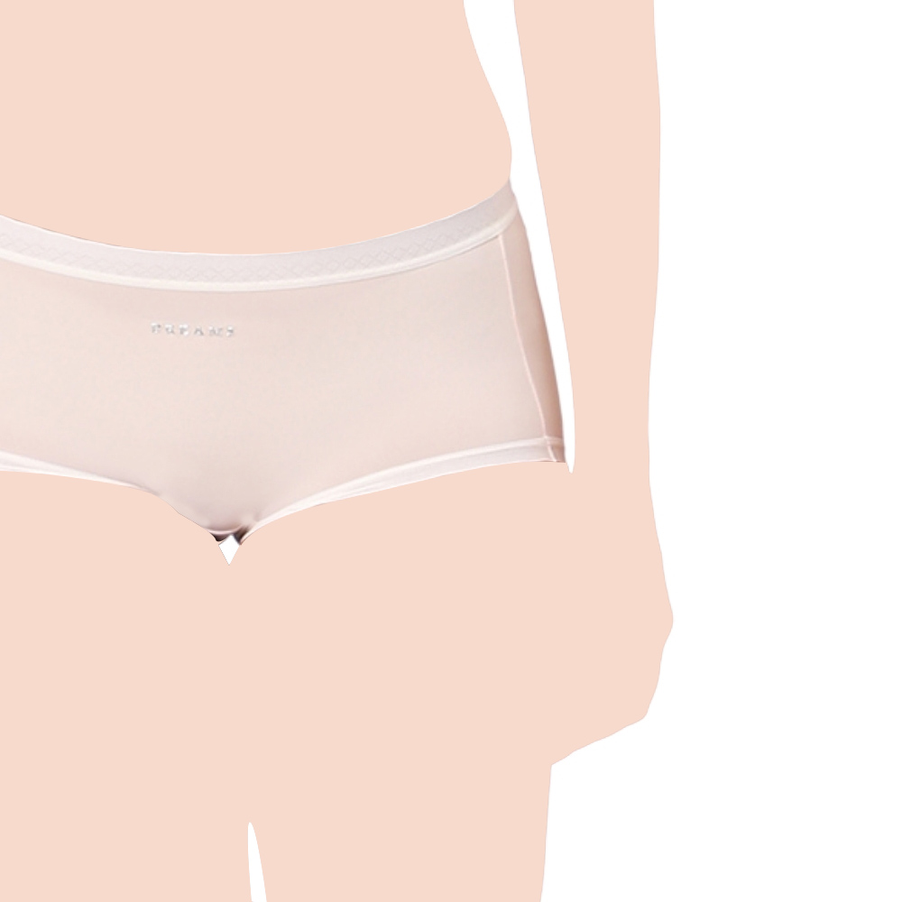 Intimate Queen - Corn Bae No Roll-Ups Lacy Boyshorts - Light Pink