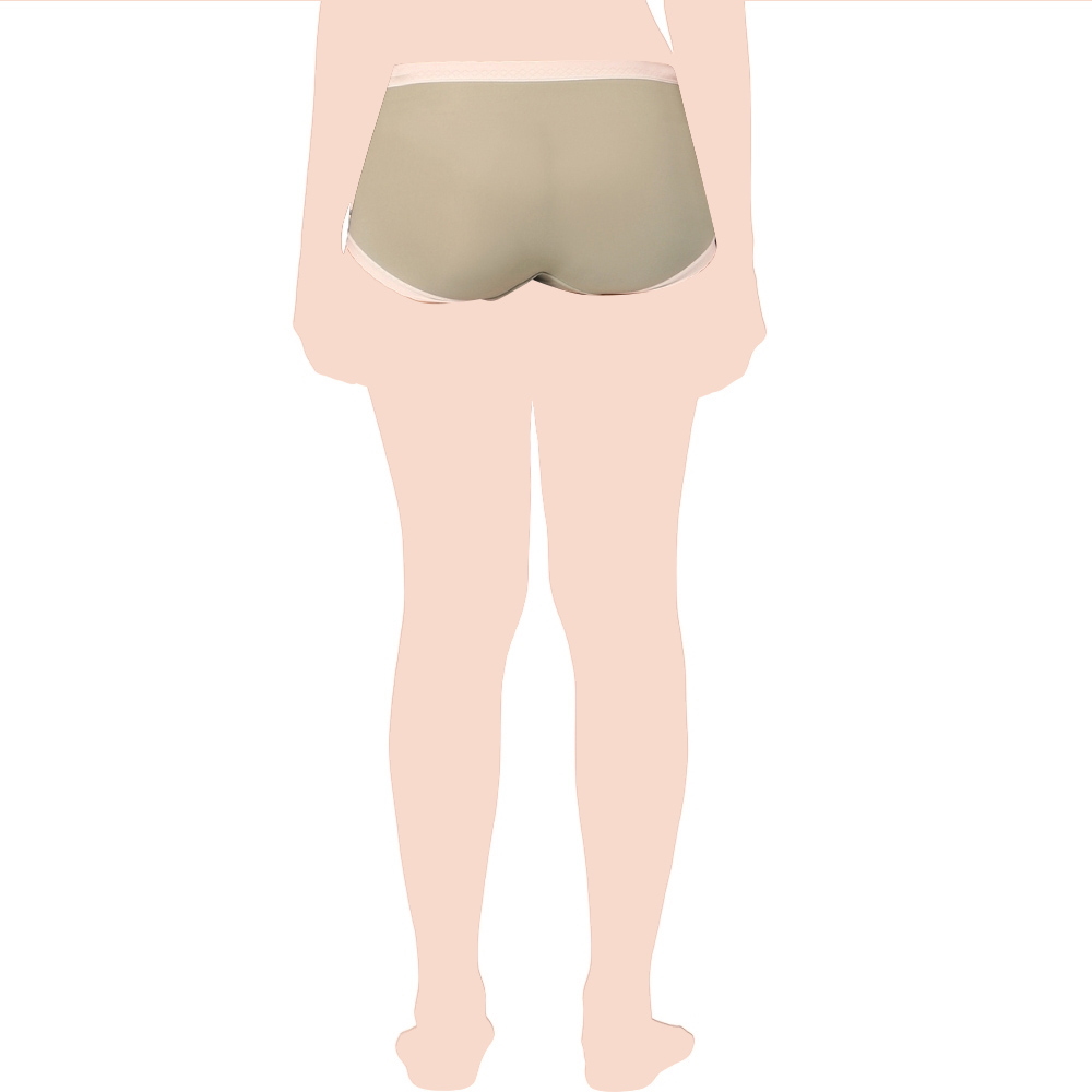 Intimate Queen - Corn Bae Full-Coverage Maternity Lacy Boy Shorts - Light Green