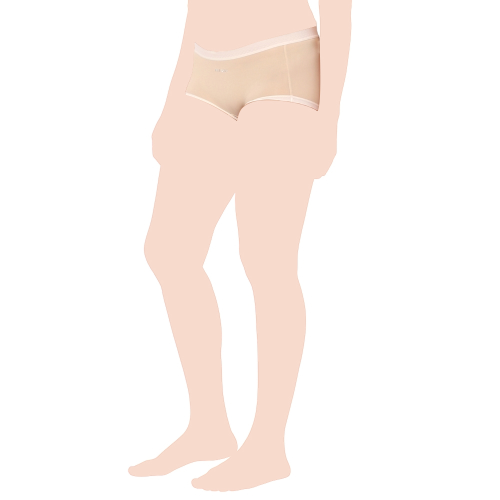 Intimate Queen - Corn Bae Full-Coverage Maternity Lacy Boy Shorts - Beige