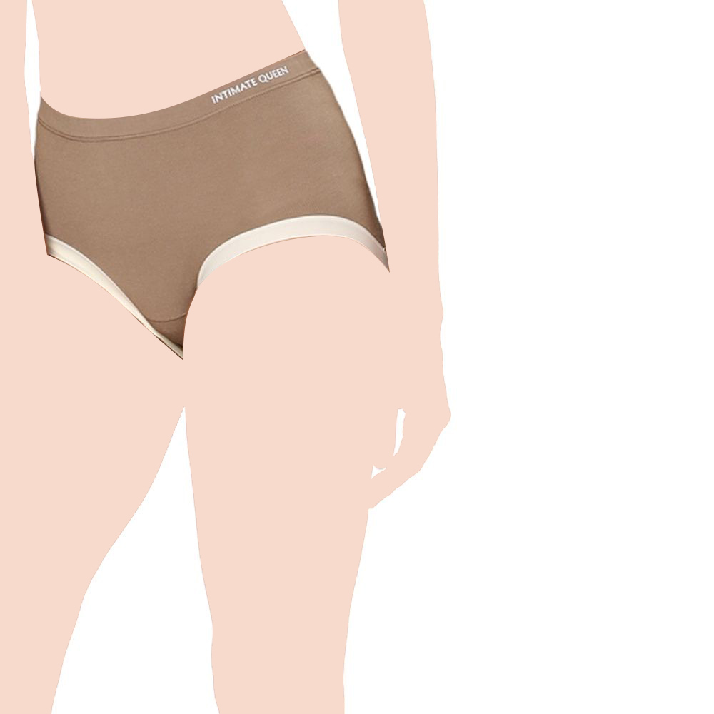Intimate Queen - Yew Tree Antibacterial Bae Hipsters - Brown