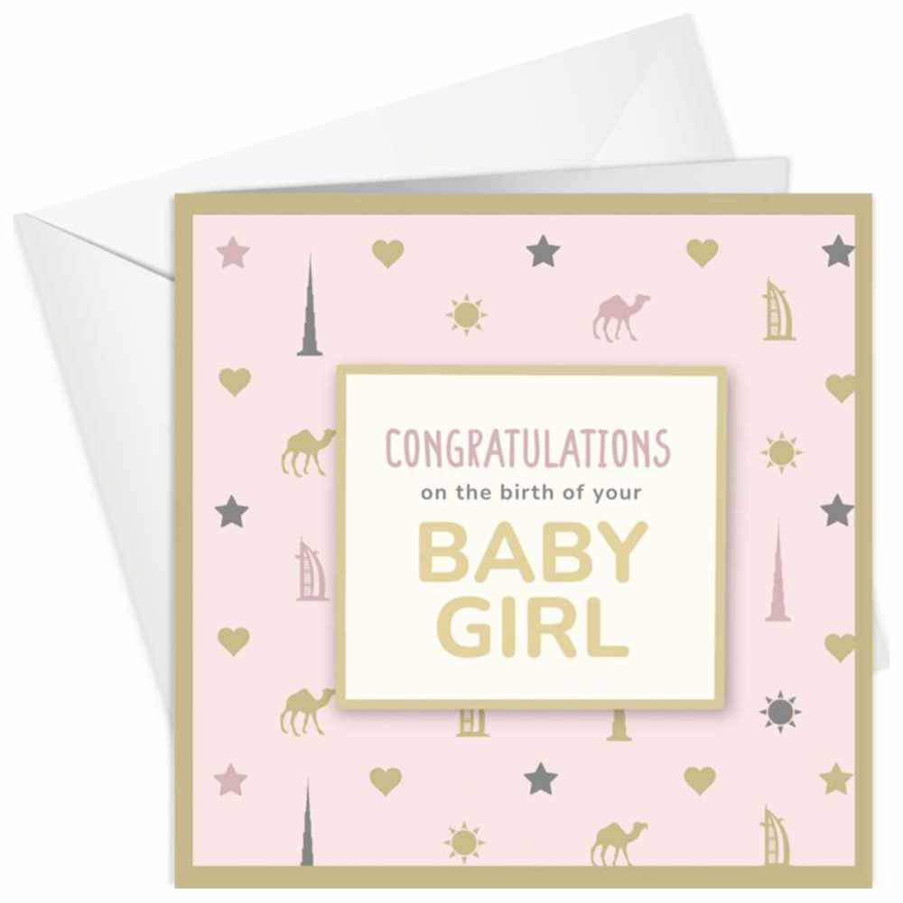 Share The Love - Greeting Card - Congratulations - Baby Girl 