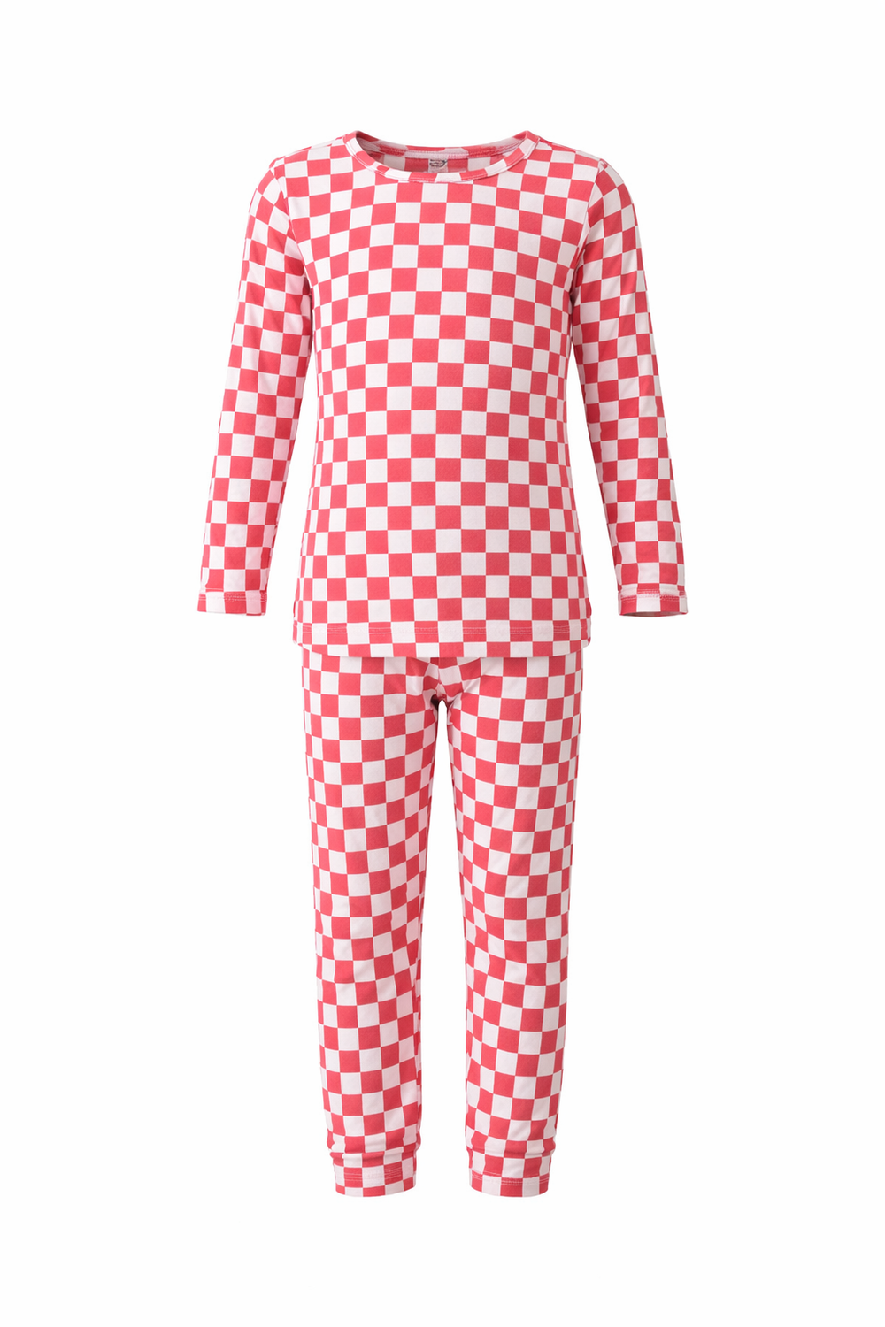 Bumbabae - 2pc-Set - Checker Pajama Set - Red
