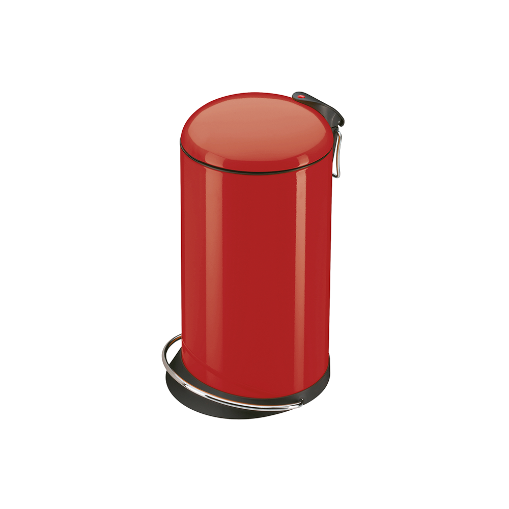 Hailo - Trento Top Design Pedal Bin - Red - 16 Liter