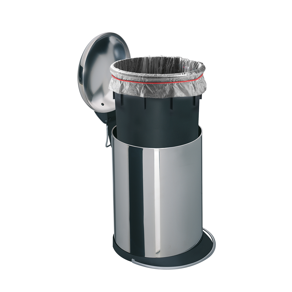 Hailo - Trento Top Design Pedal Bin - Red - 16 Liter