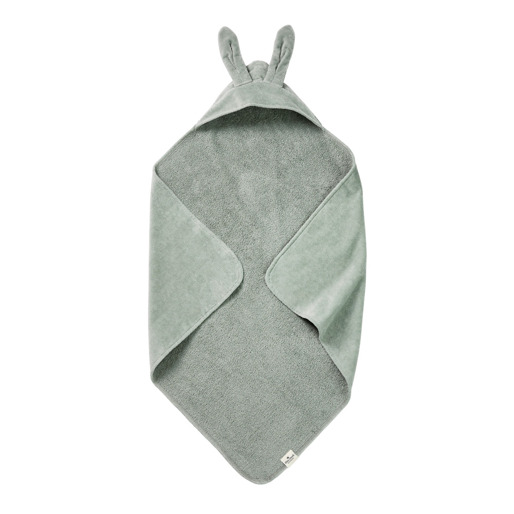 Elodie Details Baby Hooded Towel - Mineral Green