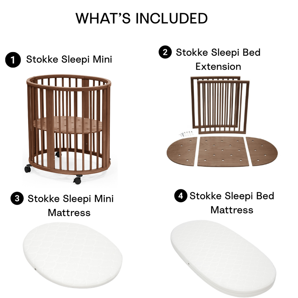 Stokke - Sleepi Mini Bed Set - Extension + Mini Mattress + Bed Mattress