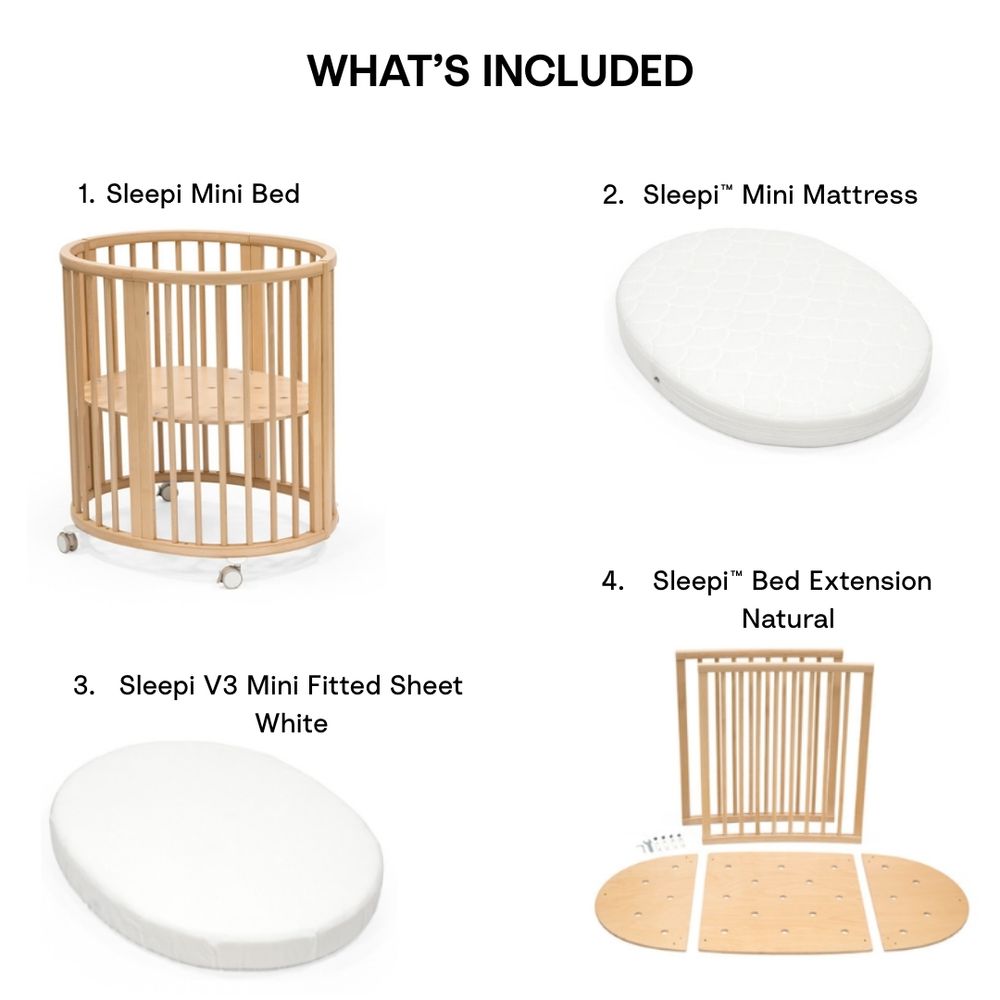 Stokke - Sleepi Mini Bundle With Extension, Mattress & Sheet
