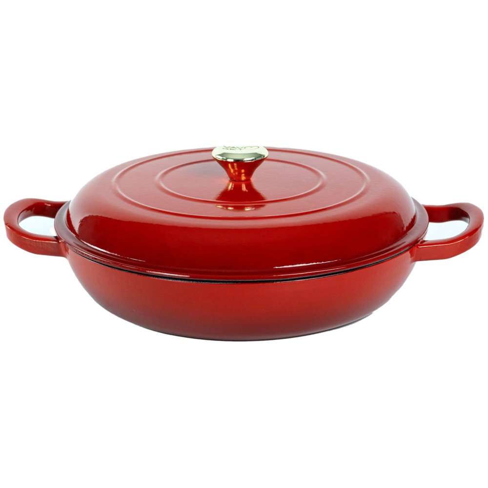 فاف جيت - قدر مسطح من الحديد الزهر المطلي بالمينا - 30.48 سم