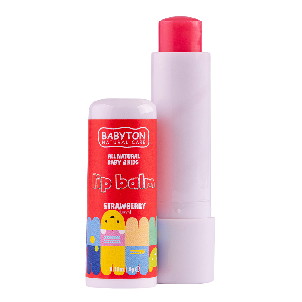Babyton - Baby & Kids All Natural Lip Balm - Strawberry - 5 gm