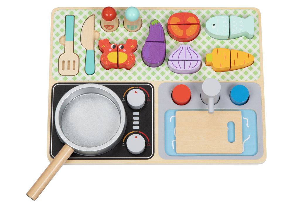 Tooky Toys Kitchen Play Set - 24 Pcs