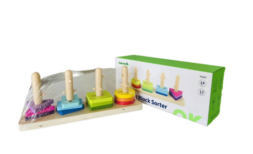 TookyToy Geometric Block Sorter - MultiColor