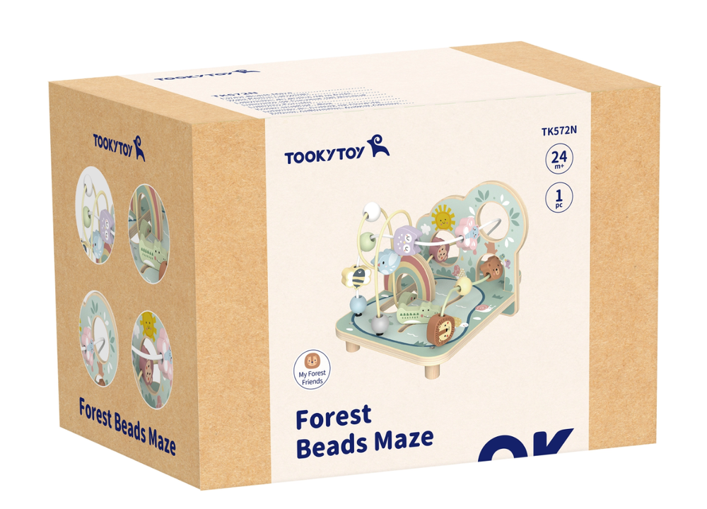 TookyToy Forest Beads Coaster - Sage Green