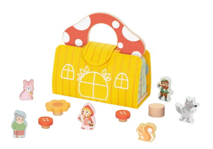 TookyToy Little Red Riding Hood Play Set - 11pcs