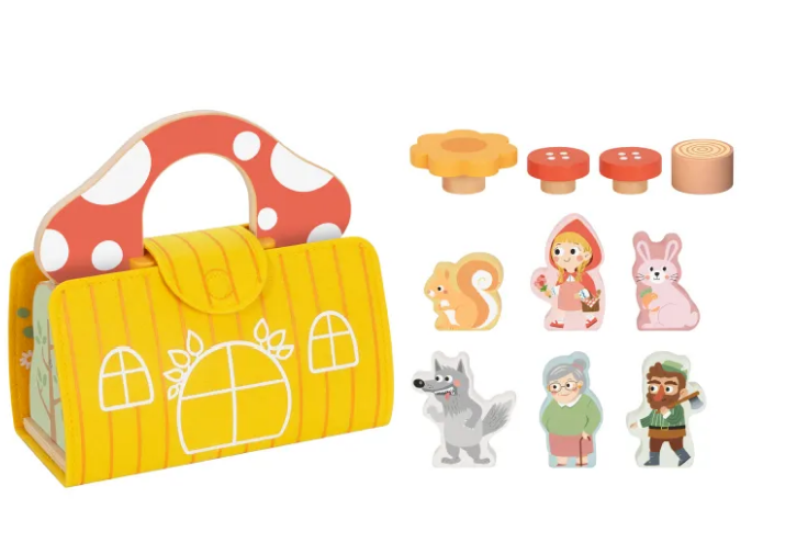 TookyToy Little Red Riding Hood Play Set - 11pcs
