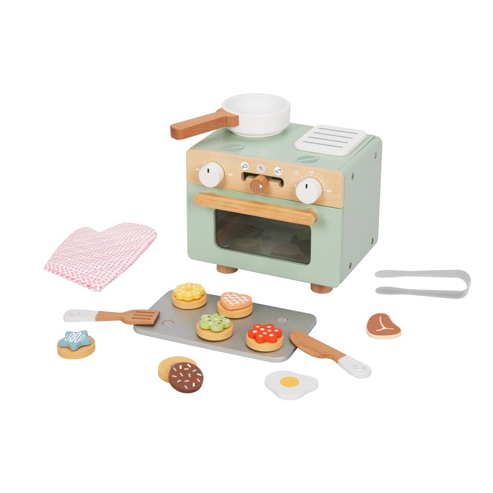 TookyToy Mini Pretend Play Oven - Sage Green