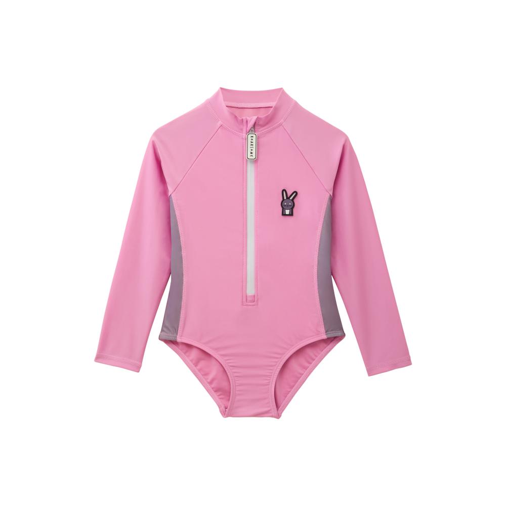 Roarsome - 4pc-Set - Hop The Bunny Girl's Swimwear Bundle - Pink